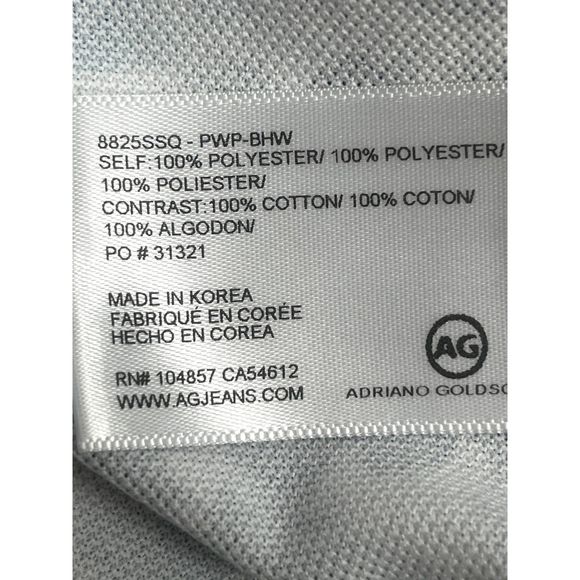 AG Mens Green Label Parkway Performance Regular Fit Polo Shirt Size L Floral - Picture 8 of 10